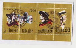 Y&T 2649, 2650 - 1990 " BRUANT ET CHEVALIER " OBLITÉRÉS CACHET ROND SUR FRAGMENT (1576)_Ti541 - Gebruikt