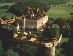 12213786 Gruyeres FR Le Chateau Fliegeraufnahme Gruyeres - Autres & Non Classés