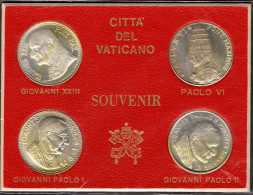 Vaticano, Set Medaglie 4 Papi - Sonstige & Ohne Zuordnung