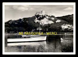 27 - LES ANDELYS - LE CHATEAU - BATEAU - TIRAGE PHOTO ORIGINAL, BON A TIRER DE LA CP SEMI-MODERNE FORMAT 10x15 - Les Andelys