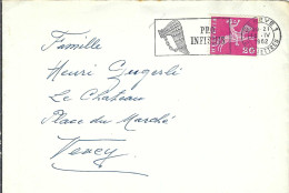 SUISSE Ca. 1957: LSC De Genève Pour Vevey - Covers & Documents