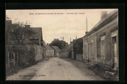 CPA St-Gervais-en-Belin, Arrivée Par Laigné  - Autres & Non Classés