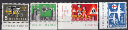 T3435 - SUISSE SWITZERLAND Yv N°572/75 ** - Unused Stamps