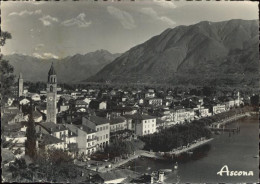 11385581 Ascona TI Ortsansicht Mit Kirche Lago Maggiore Ascona - Autres & Non Classés