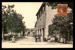 38 - LE PEAGE-DE-ROUSSILLON - AVENUE DE LA GARE - Andere & Zonder Classificatie