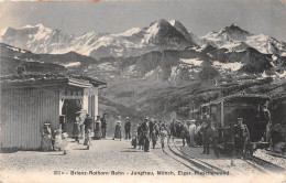 SUISSE - Brienz-Rothorn Bahn - Jungfrau, Mönch, Eiger, Fiescherwand - Train - Brienz