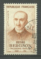 FRANCE 1959  N° 1225 Oblitéré Superbe Henri Bergson Philosophe - Ungebraucht