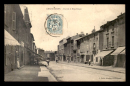 42 - GRAND-CROIX - RUE DE LA REPUBLQIUE - Andere & Zonder Classificatie