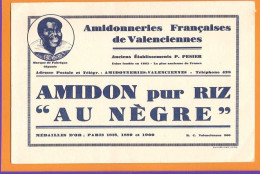 BUVARD : Amidon Pur Riz "Au Negre " Valenciennes Blanc  (Code 171) - Produits Ménagers