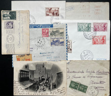 SP LOT DE 7 ENVELOPPES & CARTE TUNISIE / LOT N° 510 - Tunesien (1956-...)