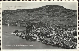 11385333 Vevey VD Et Mont Pelerin Lac Leman Vue D Avion Vevey - Altri & Non Classificati