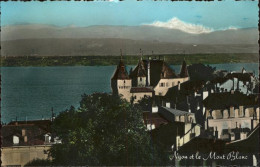 11385077 Nyon VD Panorama Mit Mont Blanc Nyon - Andere & Zonder Classificatie