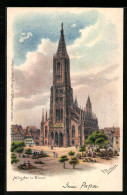 Künstler-AK Friedrich Perlberg: Münster In Ulm  - Perlberg, F.