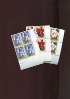 Belgie 2163/65 Orchids Gentse Floralien Flowers Blocks Of 4 MNH - Unused Stamps