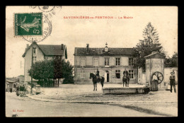 55 - SAVONNIERES-EN-PERTHOIS - LA MAIRIE - GENDARME A CHEVAL - EDITEUR PAULUS - Andere & Zonder Classificatie