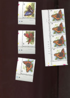 Belgie 2503/06 Buzin Butterflies Printing Dates MNH - Nuevos