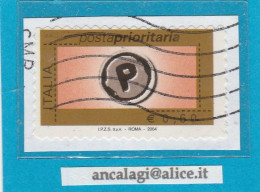 USATI ITALIA POSTA PRIORITARIA 2004 - Ref.1432A "6^ Emissione" 1 Val. Da € 0,60 FALSO, Dentelli Arrotondati - - 2001-10: Usados
