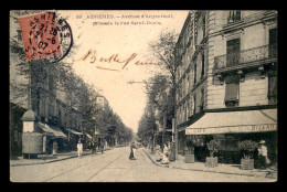 92 - ASNIERES - AVENUE D'ARGENTEUIL PRISE DE LA RUE ST-DENIS - Asnieres Sur Seine