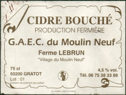 Etiquette Cidre Bouché - Other & Unclassified