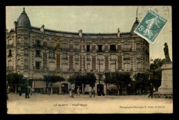 93 - LE RAINCY - PLACE THIERS - CARTE TOILEE ET COLORISEE - Le Raincy