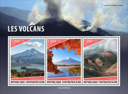 2024-04 - CENTRAL AFRICAN - VULCANOES                  3V  MNH** - Vulkanen