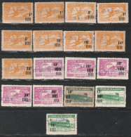 ALGERIE - COLIS POSTAUX - N°189/204 * (1948-49) 17 Valeurs - Paketmarken