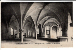 -86- COUHE VERAC Chapelle De L'abbaye De Valence - Cartes Postales Ancienne - Couhe