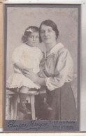 Photo C D V Ivry Sur Seine Portrait D'une Femme Et Son Enfant Photo Georges Meyer Ivry Sur Seine   Réf 30450 - Geïdentificeerde Personen