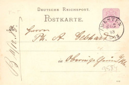 604204 | Sauberer Abschlag Des Poststempels Auf Ganzsache,  | Zwesten (W - 3584), -, - - Cartas & Documentos