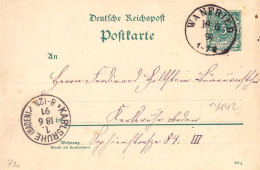 604207 | Sauberer Abschlag Des Poststempels Auf Ganzsache,  | Wanfried (W - 3442), -, - - Storia Postale