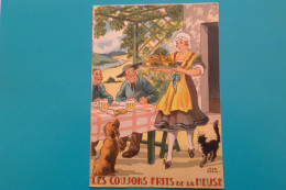 NOS PLATS REGIONNAUX -Les Goujons Frits De La Meuse Edition Barré Et Dayez - Illus Jean Paris  (Folklore- Illustration ) - Autres & Non Classés