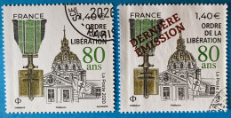 France 2021 : 80e Anniversaire De L'Ordre De La Libération N° 5458 à 5458A Oblitéré - Used Stamps