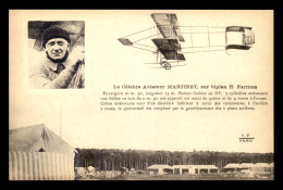 AVIATION - MARTINET SUR BIPLAN FARMAN - ....-1914: Précurseurs