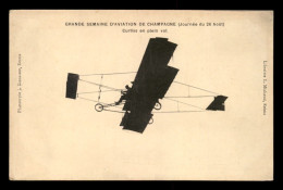 AVIATION - GRANDE SEMAINE DE CHAMPAGNE - CURTIS EN PLEIN VOL - ....-1914: Précurseurs