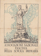 TESSERA FASCISTA  /  ASSOCIAZIONE NAZIONALE FASCISTA  DELLA SCUOLA PRIMARIA - Sezione Di Caccamo _ Anno 1929 - Historical Documents