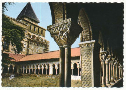 CPSM Dentelée 10.5 X 15 Tarn Et Garonne MOISSAC Le Cloître Et Le Clocher De L'Eglise Abbatiale St-Pierre - Moissac