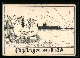 AK Konstanz A. B., Einjähriges 1929, Sonnenaufgang, Absolvia  - Other & Unclassified