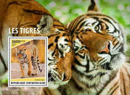 2024-04 - CENTRAL AFRICAN - TIGERS                  1V  MNH** - Big Cats (cats Of Prey)