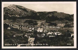 AK Grünbach A. D. Schneebergbahn /N. Do., Ortsansicht Gegen Gelände  - Altri & Non Classificati