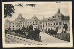 AK St. Pölten /N.-Oe., Kreisgericht Und Stadtsäle  - Andere & Zonder Classificatie