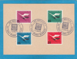 MI. NR 205/208 (LUFTHANSA) MIT STEMPEL "BREMEN 100 JAHRE BREMER BRIEFMARKE". - Lettres & Documents