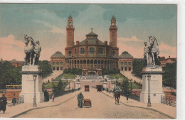 850. PARIS . LE TROCADERO  .  CARTE COLORISEE NON ECRITE - Andere Monumenten, Gebouwen