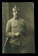 Carte Photo Militaire Soldat Du 167eme Regiment En 1919  ( Format 9cm X 14cm ) - Regimenten