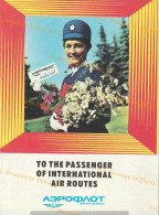 Soviet Airlines. To The Passanger International Air Routes. Original. English. Brochure. 1970/80 [10x14 Cm.] * - Advertising