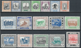 1951-61 British Sudan George VI 17v. MNH SG. N. 123/39 - Autres & Non Classés