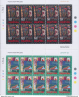 2003 EUROPA CEPT Albania N. 2 Minifogli "Arte Manifesti" MNH** - Sonstige & Ohne Zuordnung