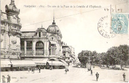 34 - MONTPELLIER - Un Coin De La Place De La Comédie Et L'esplanade - Montpellier