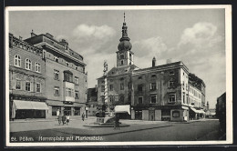 AK St. Pölten, Herrenplatz Mit Mariensäule  - Other & Unclassified