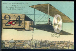 Concorso Aviazione Milano 1910 Raid Briga Milano - Cartolina Con Valigetta - Viaggiata In Busta 1910 - Rif. An006 - Otros & Sin Clasificación