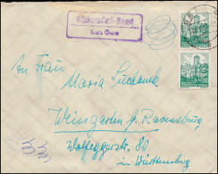 Landpost Rückersdorf-Reust Kreis Gera Auf Brief GERA 1962  - Autres & Non Classés